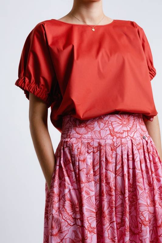 Rockmacherin Kalo Lang Damenrock Mit Plakativem Blumenprint Für Tracht Und Moderne