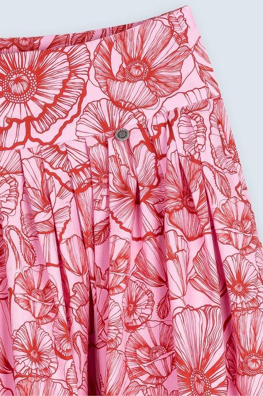 Rockmacherin Kalo Lang Damenrock Mit Plakativem Blumenprint Für Tracht Und Moderne