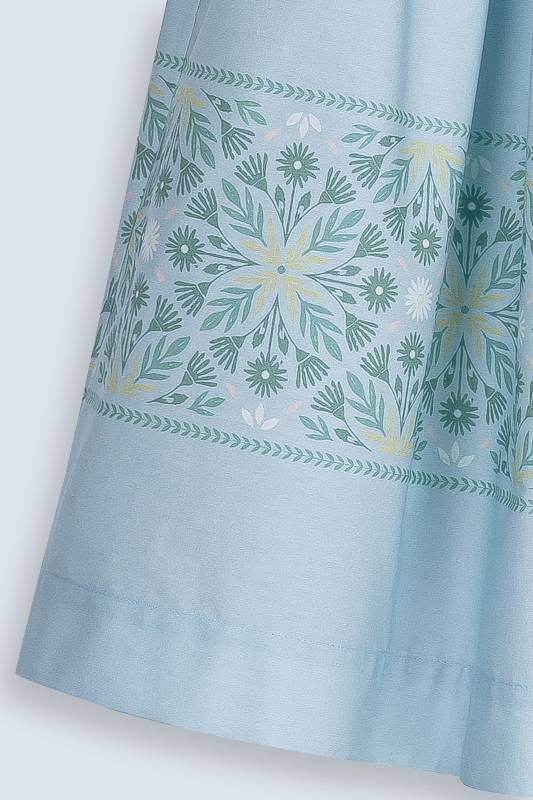 Rockmacherin Kalo Midi Damentrachtenrock Knielang Mit Bedruckter Bordüre