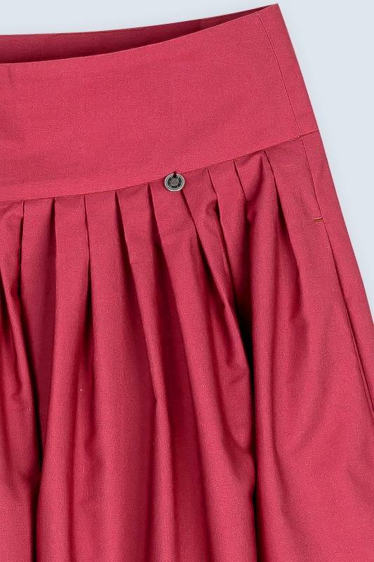 Rockmacherin Kalo Midi Damentrachtenrock Knielang Mit Bedruckter Bordüre