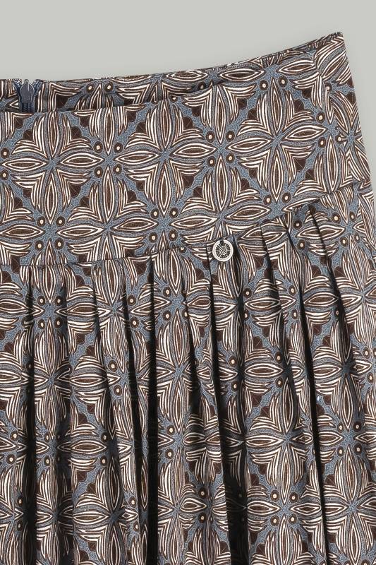 Rockmacherin Kalo Midirock Mit Formender Passe Aus Baumwollsatin