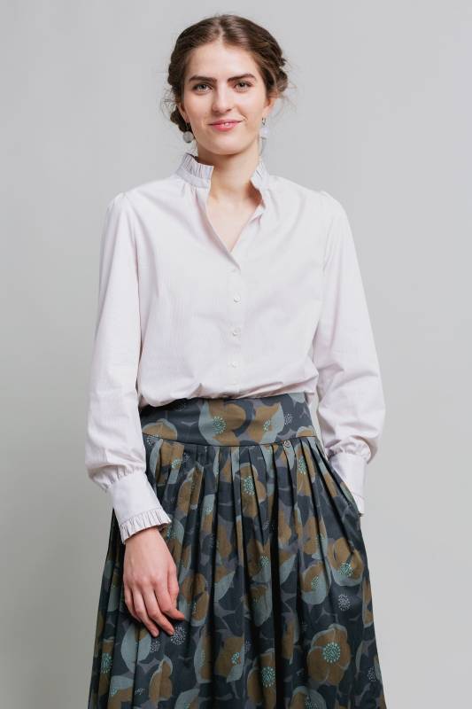 Rockmacherin Kalo Wadenlanger Rock Mit Plakativem Print Und Zwei Taschen