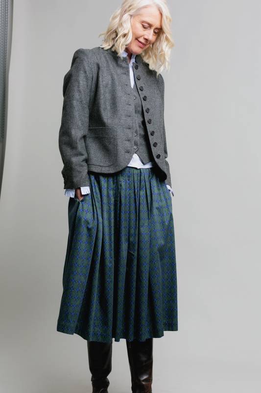 Rockmacherin Kalo Wadenlanger Rock Mit Print Und Zwei Taschen