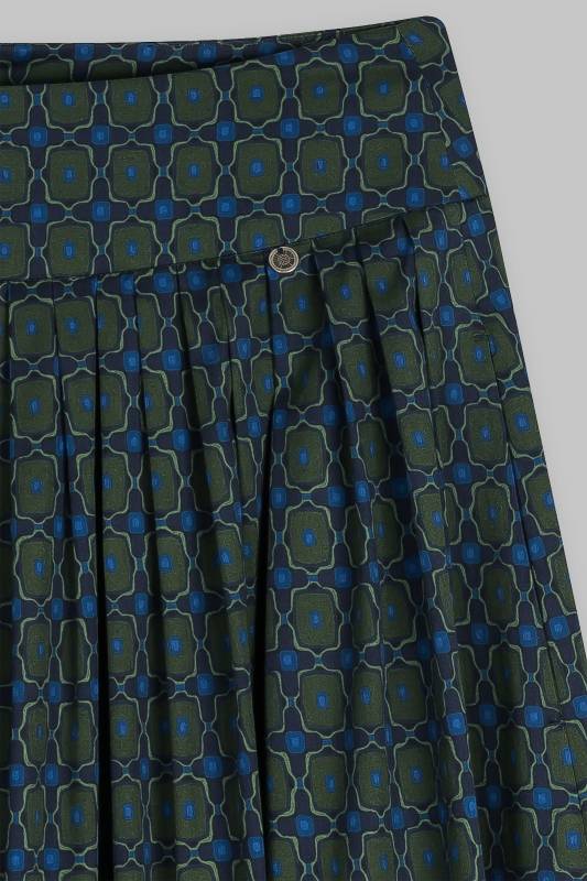 Rockmacherin Kalo Wadenlanger Rock Mit Print Und Zwei Taschen