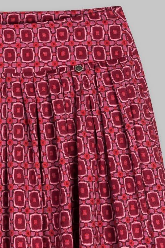 Rockmacherin Kalo Wadenlanger Rock Mit Print Und Zwei Taschen