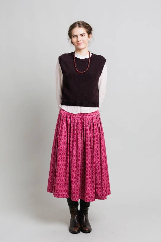 Rockmacherin Kalo Wadenlanger Rock Mit Print Und Zwei Taschen