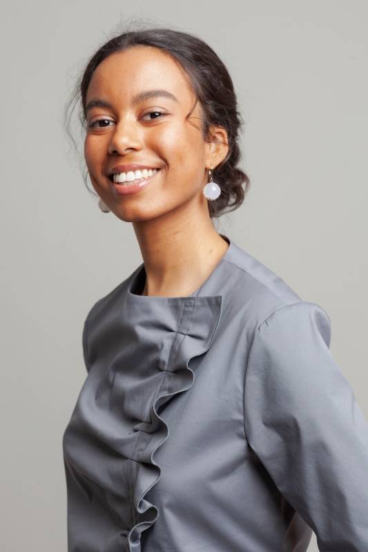 Rockmacherin Lara Trachtenbluse mit asymetrischer Rüsche