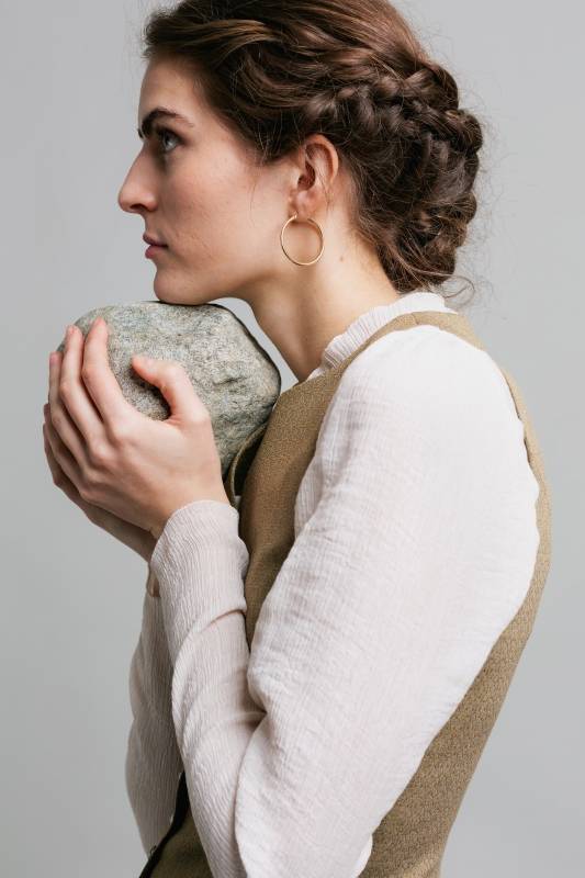 Rockmacherin Lucia Romantische Damenbluse Aus Viskose-Crêpe