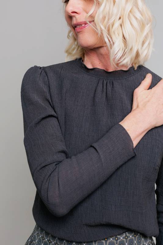 Rockmacherin Lucia Romantische Damenbluse Aus Viskose-Crêpe