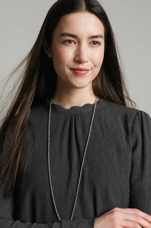 Rockmacherin Lucia Romantische Damenbluse Aus Viskose-Crêpe