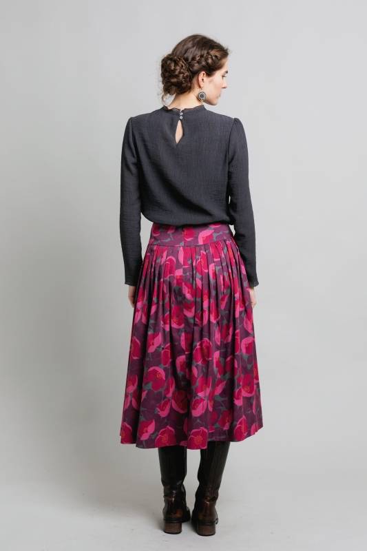 Rockmacherin Lucia Romantische Damenbluse Aus Viskose-Crêpe