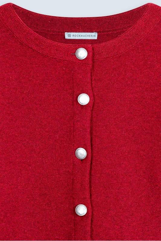 Rockmacherin Mella Strickjacke Im Landhaus-Stil, Mit Trendig Kurzem Ärmel