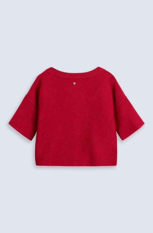 Rockmacherin Mella Strickjacke Im Landhaus-Stil, Mit Trendig Kurzem Ärmel