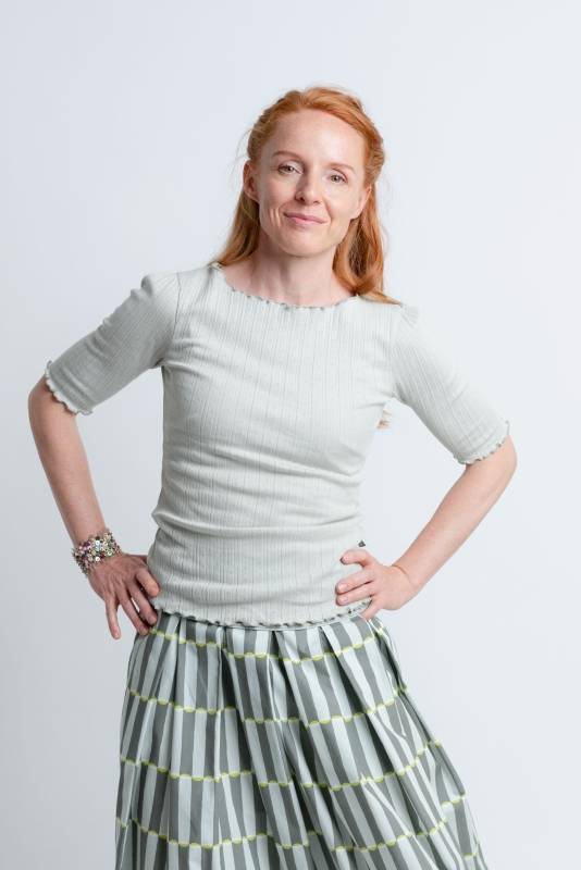 Rockmacherin Mona Trachtenshirt aus Biobaumwolle mit halblangem Ärmel