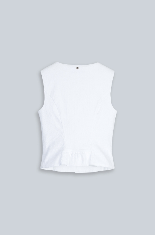 Rockmacherin Nanni Aigner Trachtenweste Für Damen In Weiß