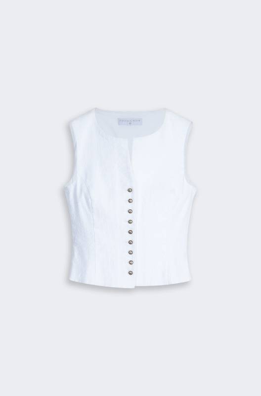 Rockmacherin Nanni Aigner Trachtenweste für Damen in Weiß Rockmacherin Nanni Aigner Trachtenweste für Damen in Weiß