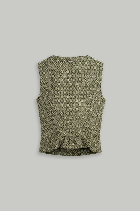 Rockmacherin Nanni Bachmann Damen Trachtenweste Aus Wolljacquard