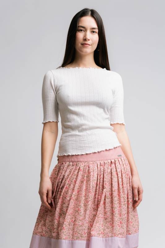 Rockmacherin Osterhos Trachterock Mit Passe Und Blümchenmuster