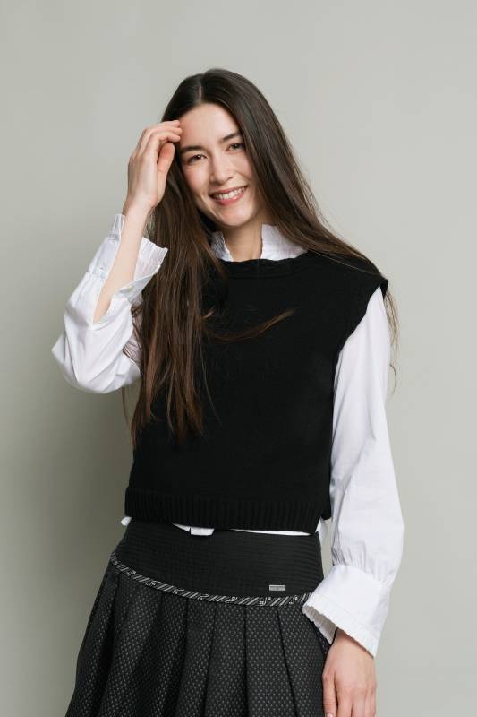 Rockmacherin Ottilie Trachtiger Strickpullunder Kurz Und Gerade Geschnitten