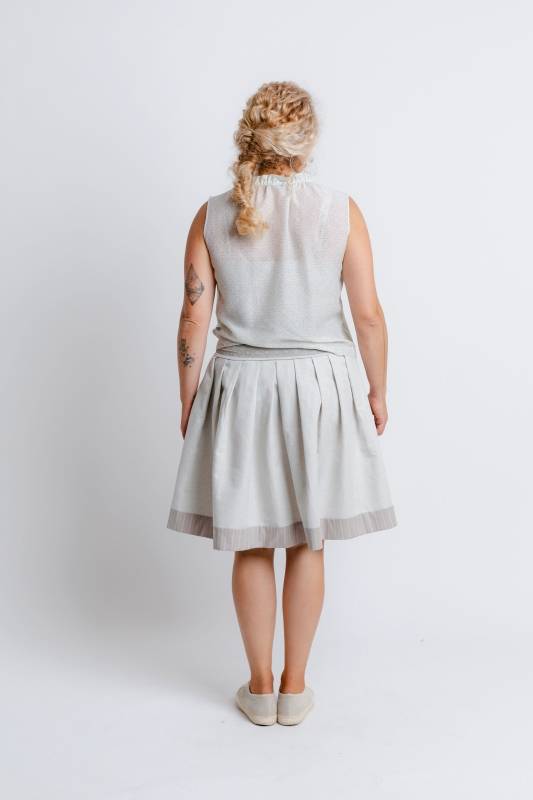 Rockmacherin Radlerhoibe Trachtenrock Für Damen Aus Hellem Halbleinen