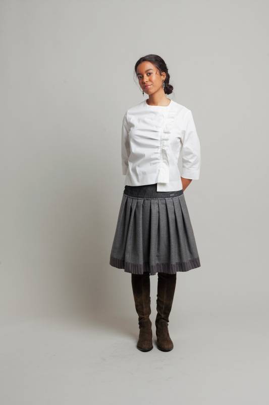 Rockmacherin Regndropfa Trachtenrock Mit Weichfließendem Wolljacquard