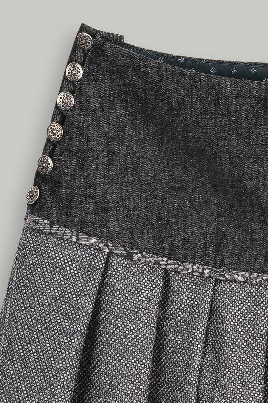 Rockmacherin Regndropfa Trachtenrock Mit Weichfließendem Wolljacquard