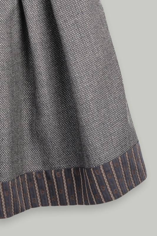 Rockmacherin Regndropfa Trachtenrock Mit Weichfließendem Wolljacquard