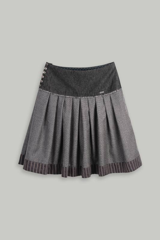 Rockmacherin Regndropfa Trachtenrock mit weichfließendem Wolljacquard