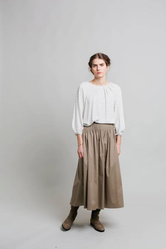 Rockmacherin Regula Elegante Damenbluse Aus Fließendem Viskoseflanell