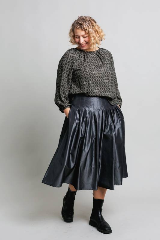 Rockmacherin Regula Elegante Damenbluse Aus Fließendem Viskoseflanell