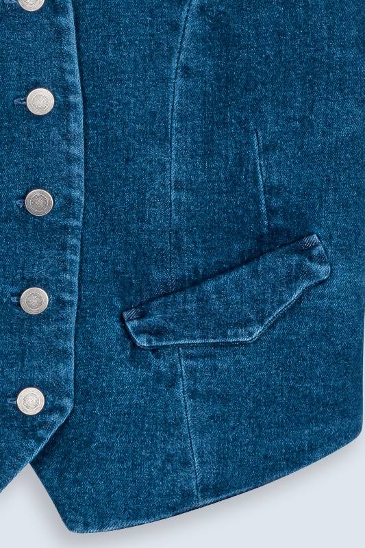 Rockmacherin Resal Damenweste Aus Denim Im Klassischen Stil