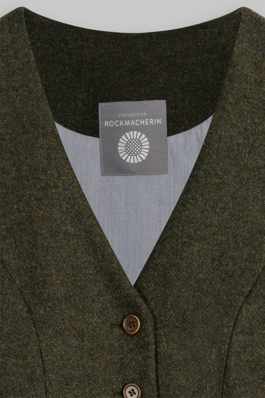 Rockmacherin Resal Damenweste Aus Wollflanell Mit Steinnussknöpfen