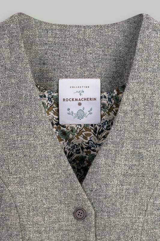 Rockmacherin Resal Damenweste Klassich Aus Feiner Wolle