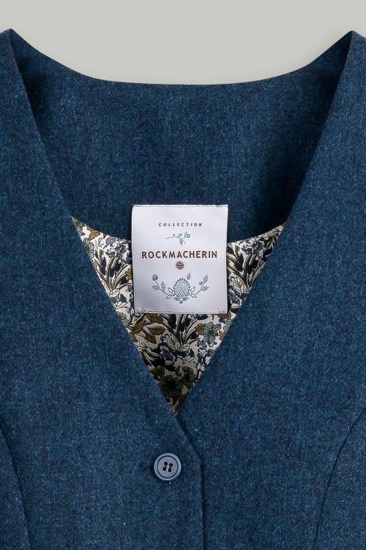 Rockmacherin Resal Damenweste Klassich Aus Feiner Wolle