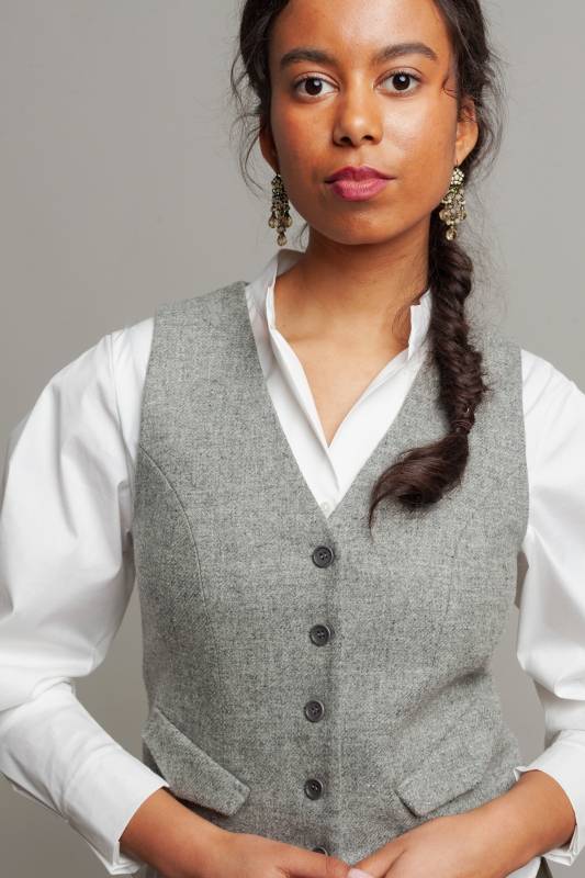 Rockmacherin Resal Damenweste klassich aus feiner wolle Rockmacherin Resal Damenweste klassich aus feiner wolle