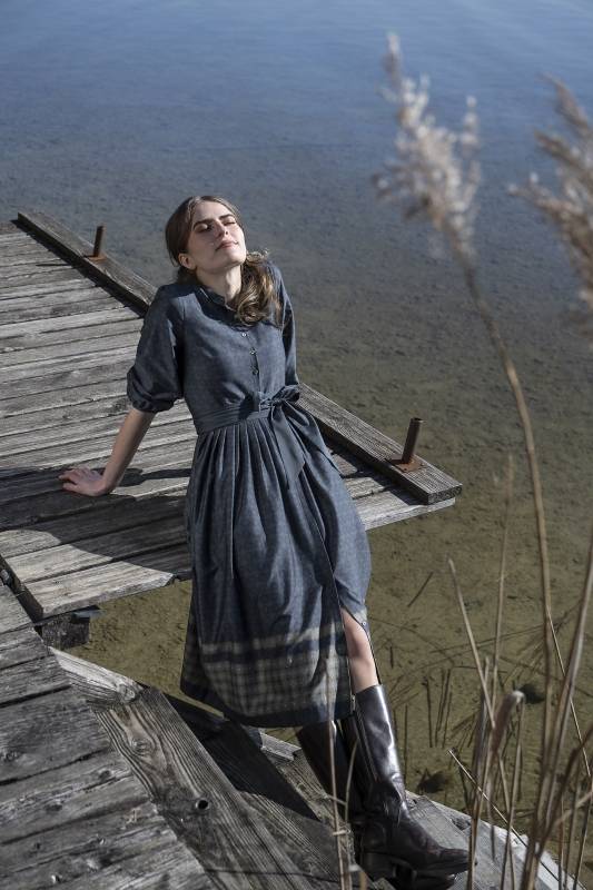 Rockmacherin Elena Vintagekleid mit Schärpe Rockmacherin Elena Vintagekleid mit Schärpe