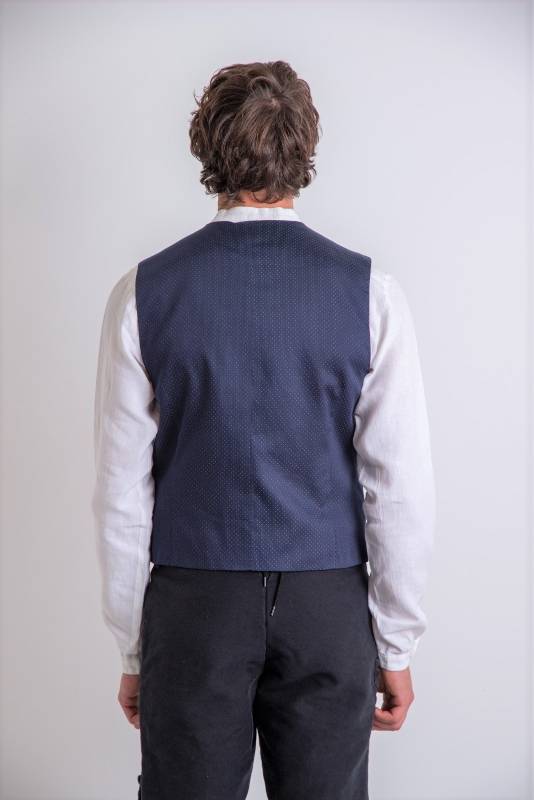 Rockmacherin Karl Blau Gemustert