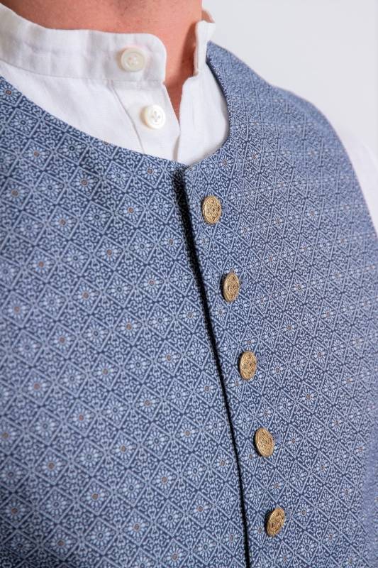 Rockmacherin Karl Blau Gemustert