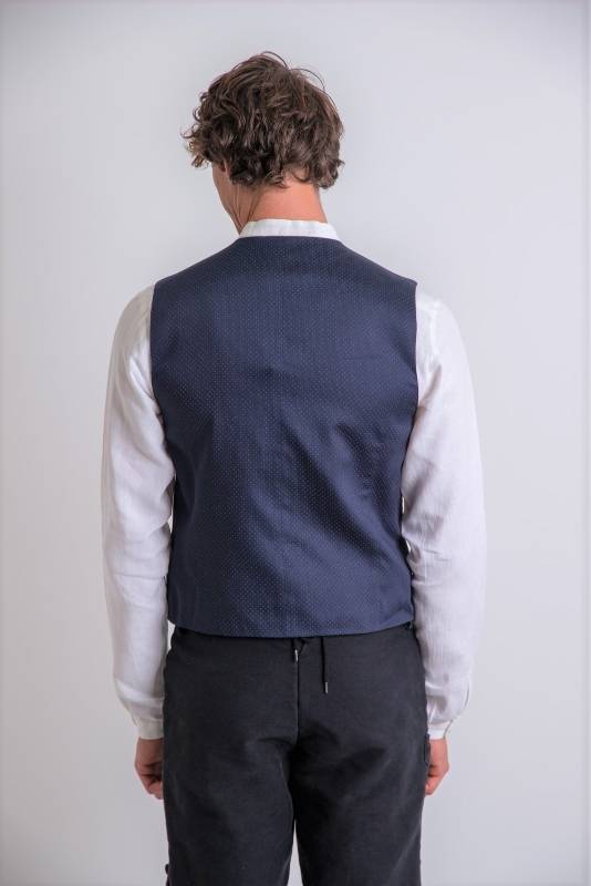 Rockmacherin Karl Blau Rot Gemustert