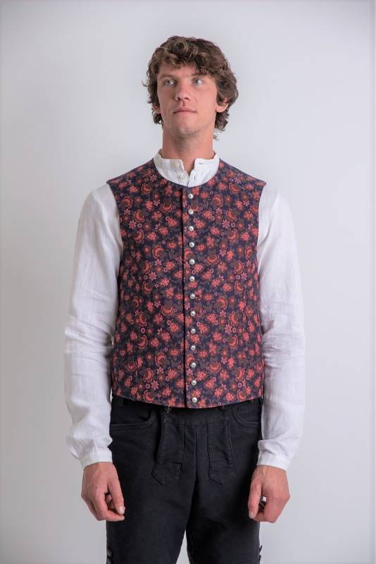 Rockmacherin Karl blau rot gemustert