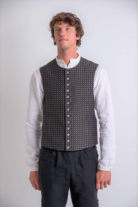 Rockmacherin Karl schwarz gemustert