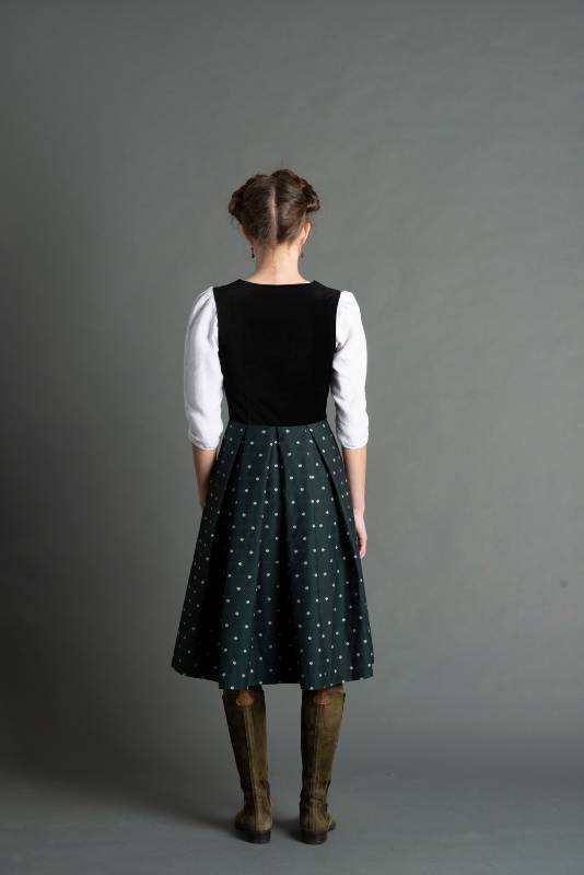 Rockmacherin Katha Dirndl Schwarz/ Weiß