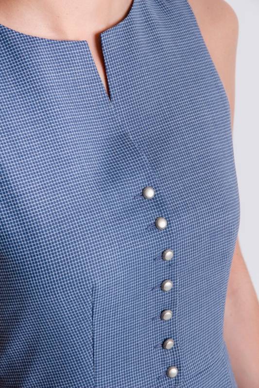 Rockmacherin Katha Kleid Blau, Kariert