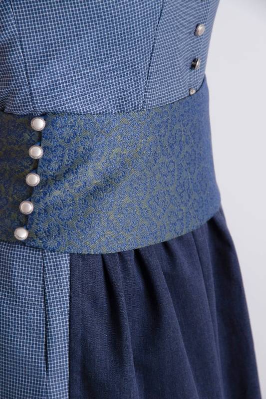 Rockmacherin Katha Kleid Blau, Kariert