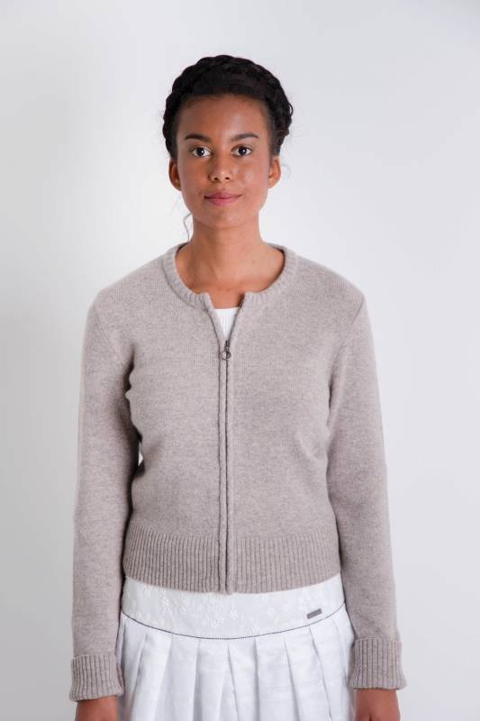 Rockmacherin Käthe Light Strickjacke Lehm