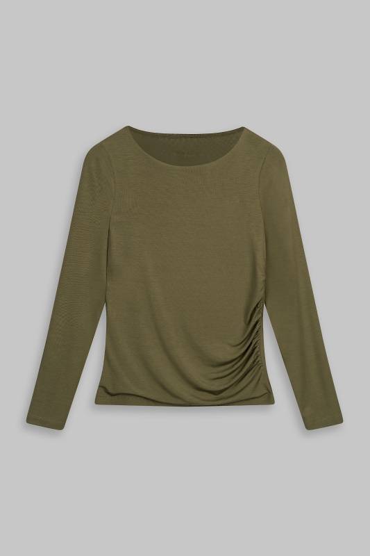 Rockmacherin Malou Langarm-Shirt mit Raffung Rockmacherin Malou Langarm-Shirt mit Raffung