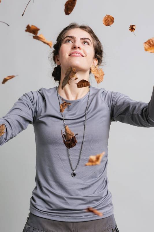 Rockmacherin Malou Langarm-Shirt Mit Raffung