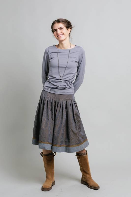 Rockmacherin Malou Langarm-Shirt Mit Raffung