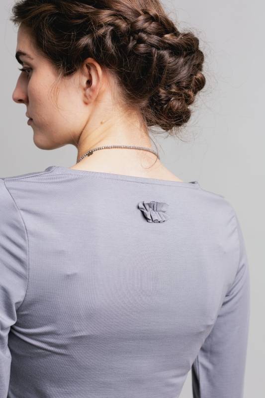 Rockmacherin Malou Langarm-Shirt Mit Raffung