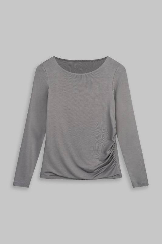 Rockmacherin Malou Langarm-Shirt mit Raffung Rockmacherin Malou Langarm-Shirt mit Raffung